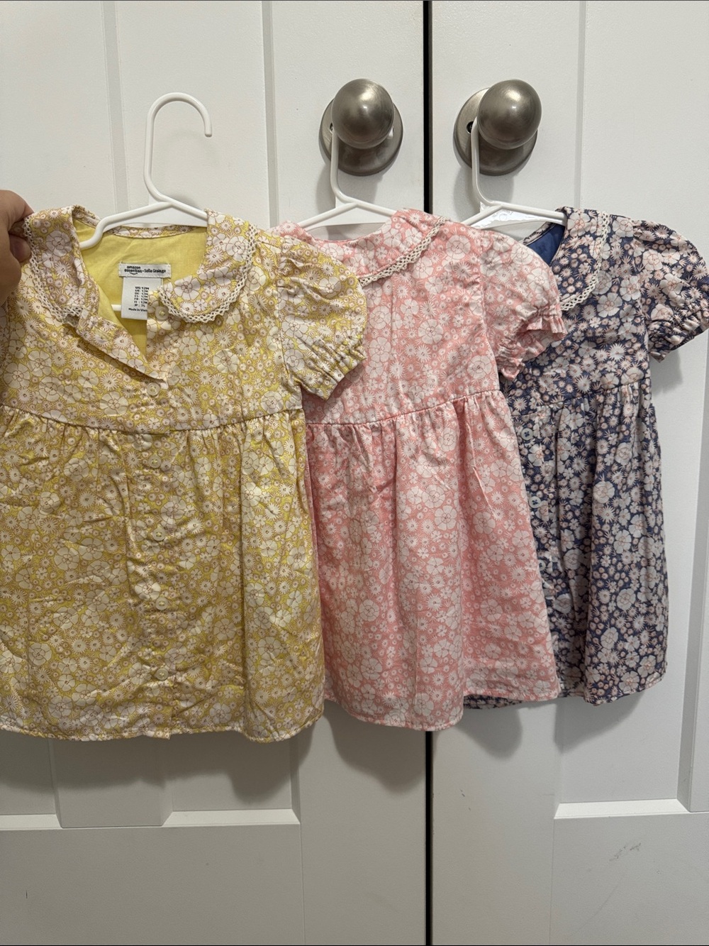 THREE 100% cotton Sofia grange dress 12m